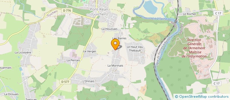 localisation de l'entreprise MONSIEUR CHRISTOPHE GAUTIER  GUICHEN