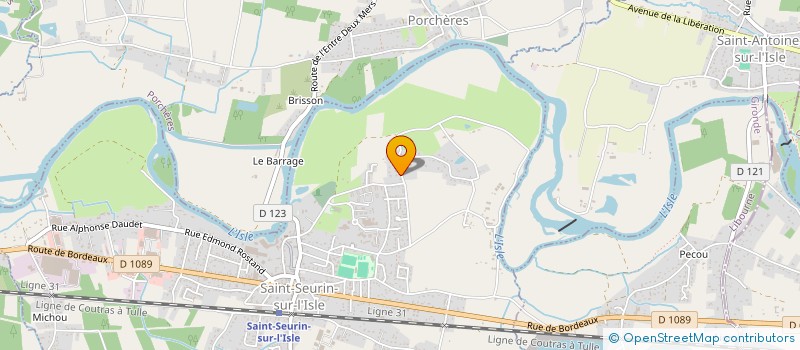 localisation de l'entreprise MONSIEUR CHRISTOPHE GAUTREAU  SAINT-SEURIN-SUR-L'ISLE