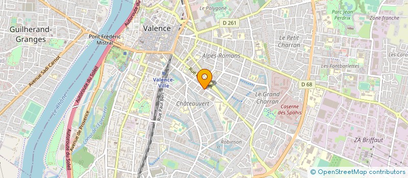 localisation de l'entreprise MONSIEUR CHRISTOPHE GAUTRY à VALENCE