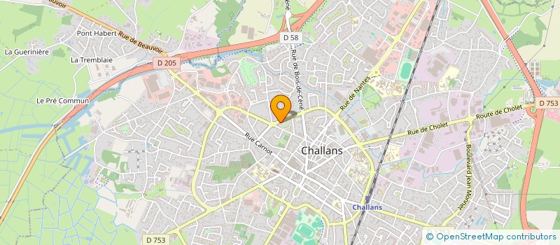 localisation de l'entreprise MONSIEUR CHRISTOPHE GAUVRIT à CHALLANS