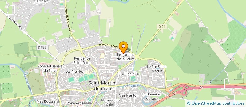 localisation de l'entreprise MONSIEUR CHRISTOPHE GAUZARGUES à SAINT-MARTIN-DE-CRAU