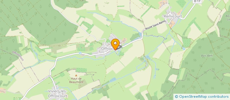 localisation de l'entreprise MONSIEUR CHRISTOPHE GEIGER à OFFROICOURT