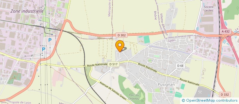 localisation de l'entreprise MONSIEUR CHRISTOPHE GENDRE  PUSIGNAN