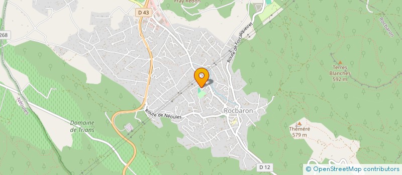 localisation de l'entreprise MONSIEUR CHRISTOPHE GENIEYS  ROCBARON