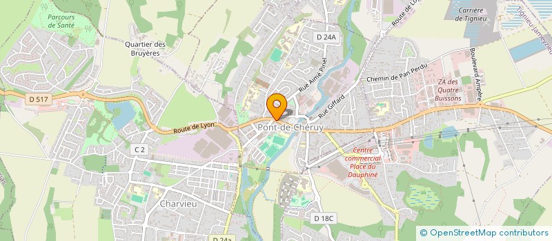 localisation de l'entreprise MONSIEUR CHRISTOPHE GENIN  PONT-DE-CHERUY
