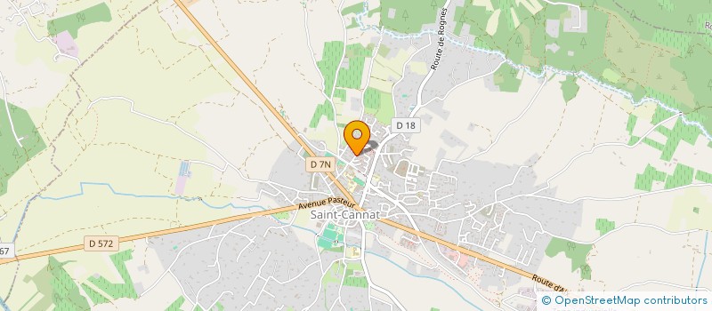 localisation de l'entreprise MONSIEUR CHRISTOPHE GENRE-JAZELET  SAINT-CANNAT