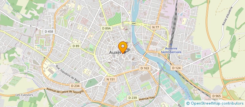 localisation de l'entreprise MONSIEUR CHRISTOPHE GENTAZ à AUXERRE