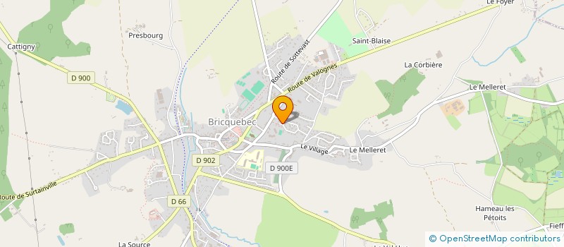 localisation de l'entreprise MONSIEUR CHRISTOPHE GENTILLEAU  BRICQUEBEC-EN-COTENTIN