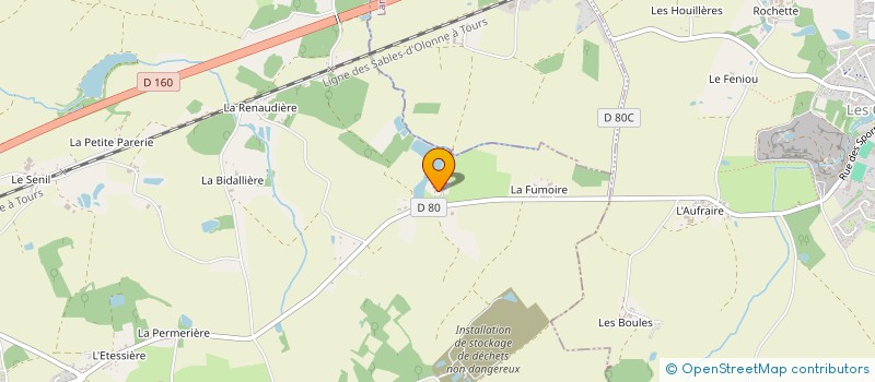 localisation de l'entreprise MONSIEUR CHRISTOPHE GERMAIN à SAINTE-FLAIVE-DES-LOUPS