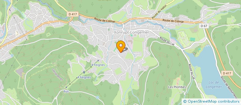 localisation de l'entreprise MONSIEUR CHRISTOPHE GERMAIN  XONRUPT-LONGEMER