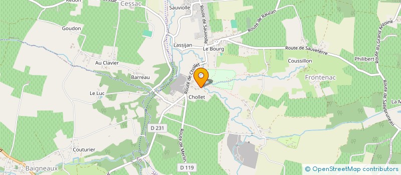 localisation de l'entreprise MONSIEUR CHRISTOPHE GERON  FRONTENAC