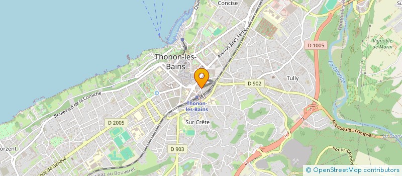 localisation de l'entreprise MONSIEUR CHRISTOPHE GEROUDET à THONON-LES-BAINS