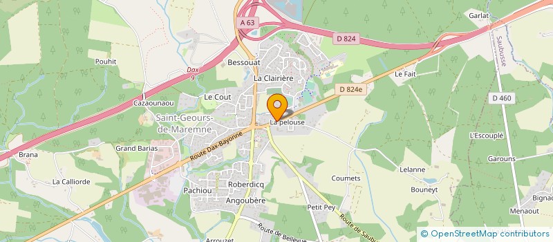 localisation de l'entreprise MONSIEUR CHRISTOPHE GIANNETTA  SAINT-GEOURS-DE-MAREMNE