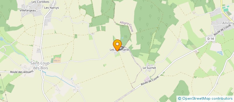 localisation de l'entreprise MONSIEUR CHRISTOPHE GILBERT à SAINT-LOUP-DES-BOIS