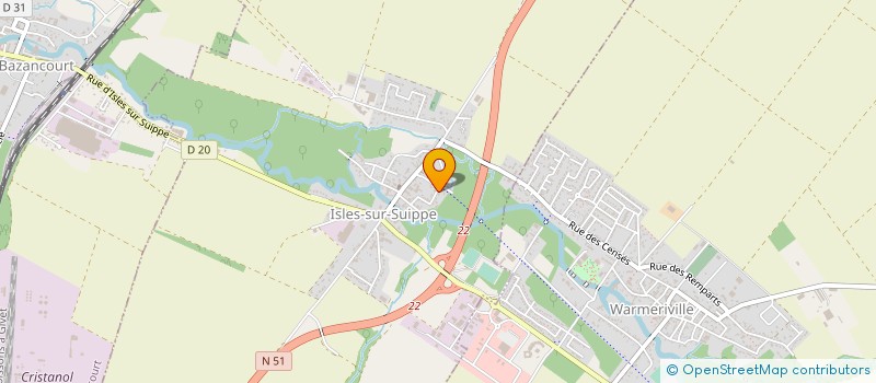 localisation de l'entreprise MONSIEUR CHRISTOPHE GILLANT  ISLES-SUR-SUIPPE