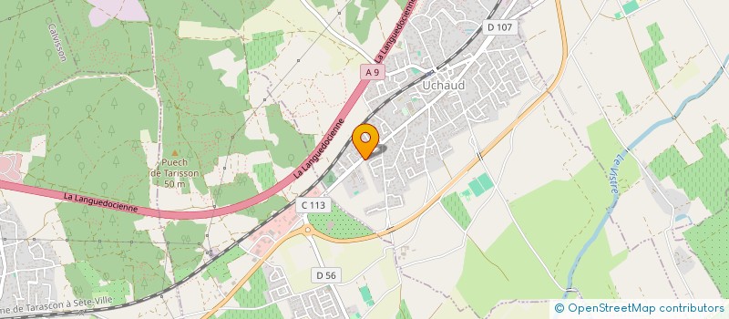 localisation de l'entreprise MONSIEUR CHRISTOPHE GILLARD  UCHAUD