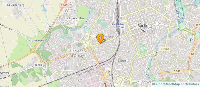 localisation de l'entreprise MONSIEUR CHRISTOPHE GILLET  LA ROCHE-SUR-YON