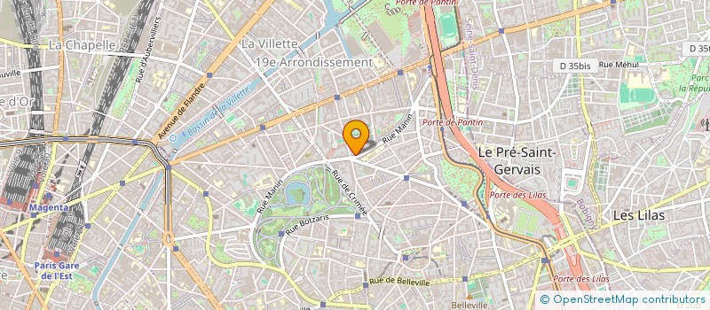 localisation de l'entreprise MONSIEUR CHRISTOPHE GINDRE  PARIS