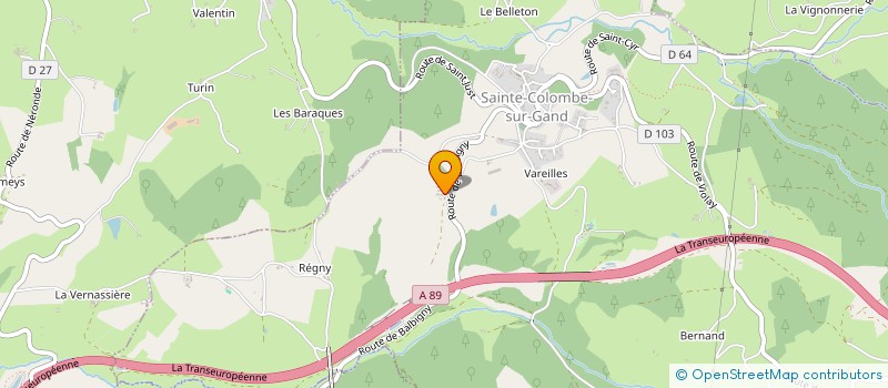 localisation de l'entreprise MONSIEUR CHRISTOPHE GIRAUD  CROIZET-SUR-GAND