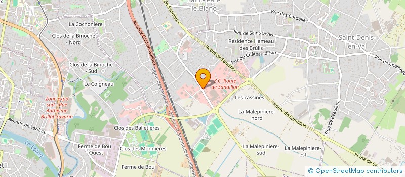 localisation de l'entreprise MONSIEUR CHRISTOPHE GIRAULT à SAINT-JEAN-LE-BLANC