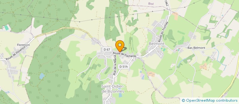 localisation de l'entreprise MONSIEUR CHRISTOPHE GIROUD  BELMONT