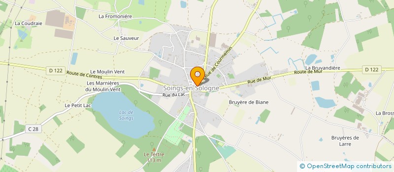 localisation de l'entreprise MONSIEUR CHRISTOPHE GIROUX à SOINGS-EN-SOLOGNE