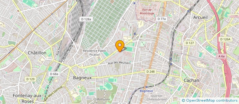 localisation de l'entreprise MONSIEUR CHRISTOPHE GIUDICI  BAGNEUX