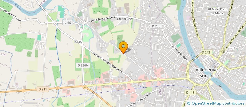 localisation de l'entreprise MONSIEUR CHRISTOPHE GOARANT  BIAS