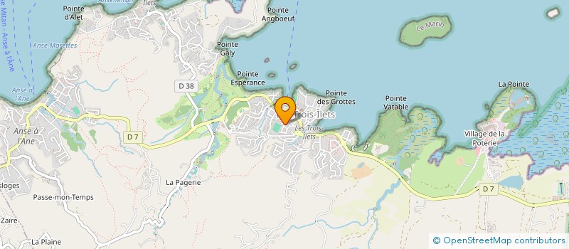 localisation de l'entreprise MONSIEUR CHRISTOPHE GODARD  LES TROIS-ILETS
