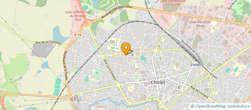 localisation de l'entreprise MONSIEUR CHRISTOPHE GODET à CHOLET