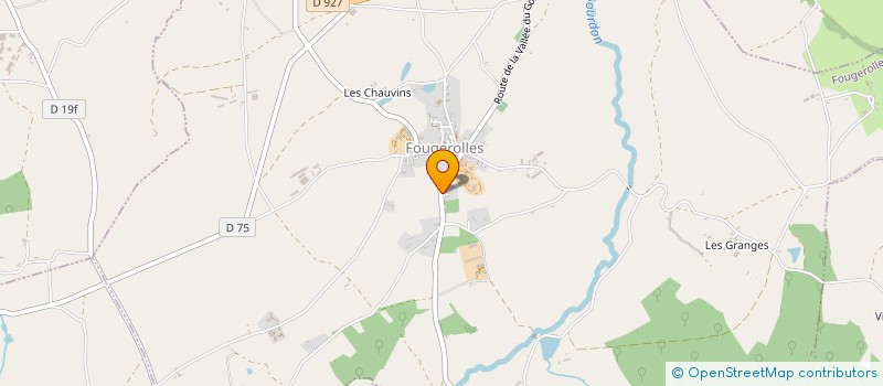 localisation de l'entreprise MONSIEUR CHRISTOPHE GODIARD à FOUGEROLLES