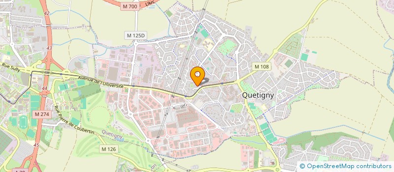 localisation de l'entreprise MONSIEUR CHRISTOPHE GODIER  QUETIGNY