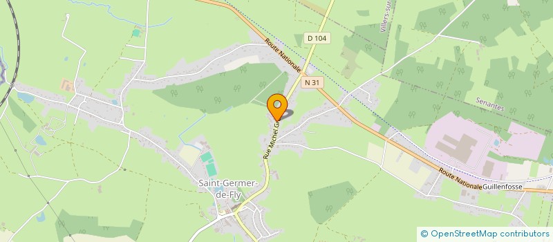 localisation de l'entreprise MONSIEUR CHRISTOPHE GODIN  SAINT-GERMER-DE-FLY