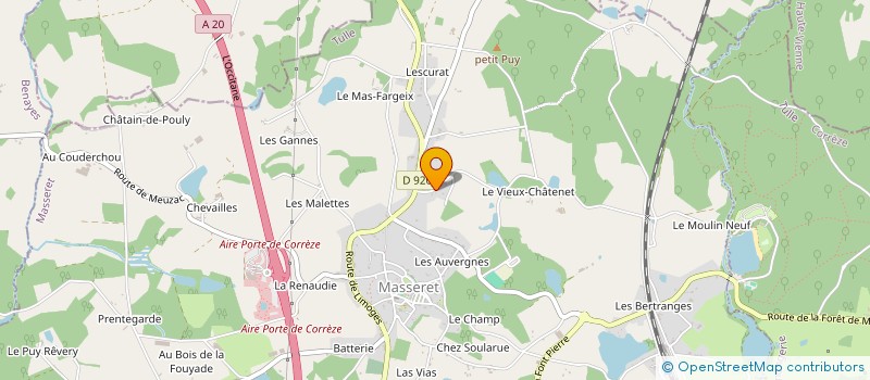 localisation de l'entreprise MONSIEUR CHRISTOPHE GODIN  MASSERET