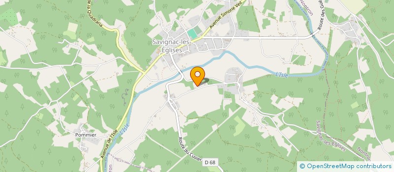 localisation de l'entreprise MONSIEUR CHRISTOPHE GODZINA  SAVIGNAC-LES-EGLISES