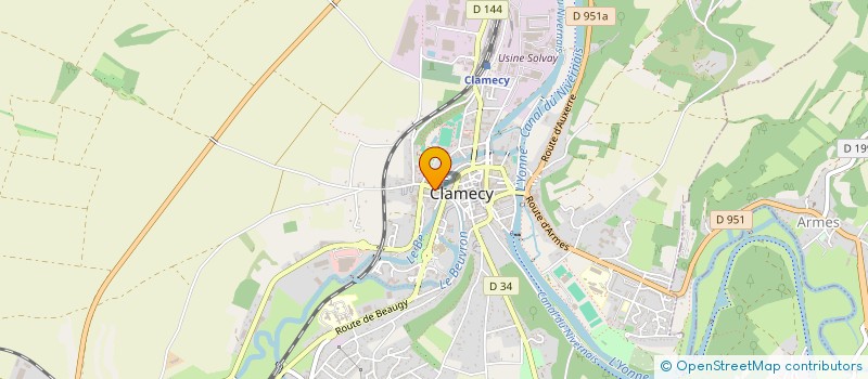 localisation de l'entreprise MONSIEUR CHRISTOPHE GOFFIN à CLAMECY