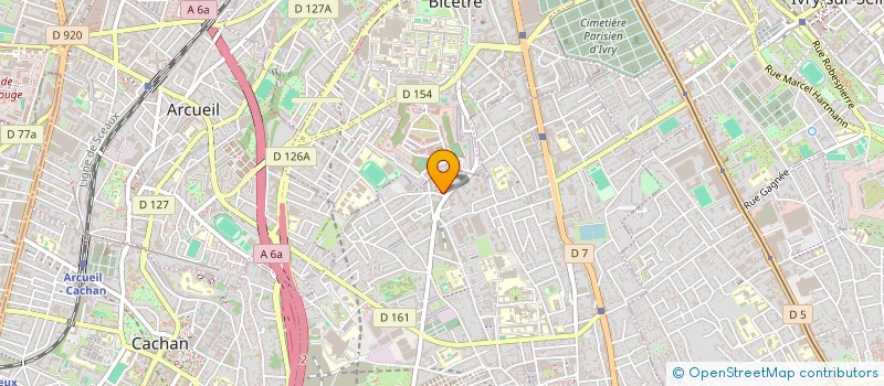 localisation de l'entreprise MONSIEUR CHRISTOPHE GOLVET  VILLEJUIF