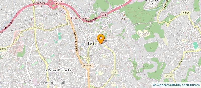 localisation de l'entreprise MONSIEUR CHRISTOPHE GOMEZ à LE CANNET