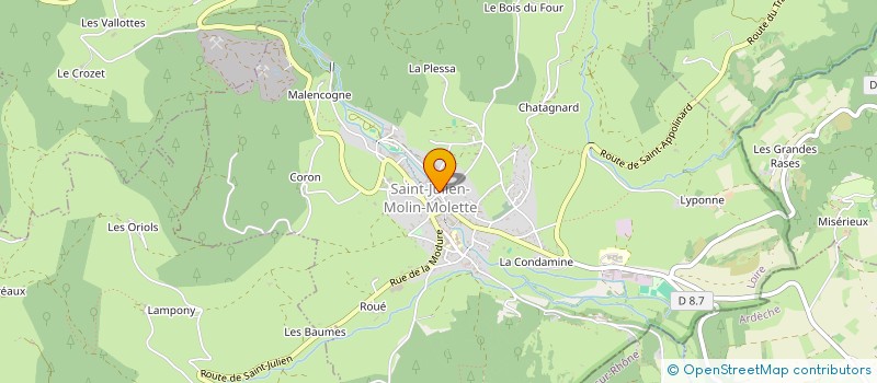 localisation de l'entreprise MONSIEUR CHRISTOPHE GONNET à SAINT-JULIEN-MOLIN-MOLETTE
