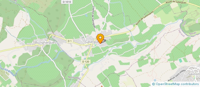 localisation de l'entreprise MONSIEUR CHRISTOPHE GONTIER  GALARGUES