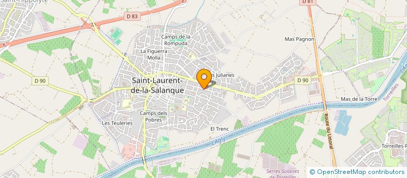 localisation de l'entreprise MONSIEUR CHRISTOPHE GONZALEZ  SAINT-LAURENT-DE-LA-SALANQUE