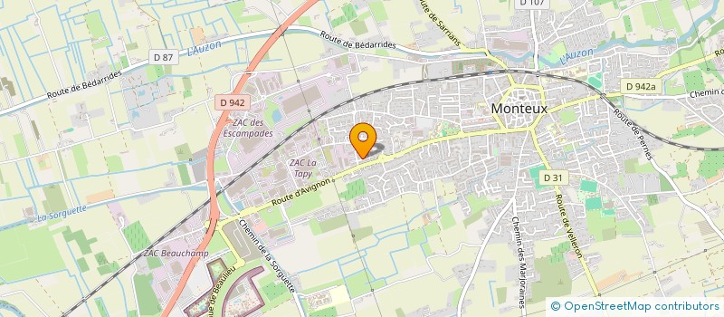 localisation de l'entreprise MONSIEUR CHRISTOPHE GONZALEZ  MONTEUX