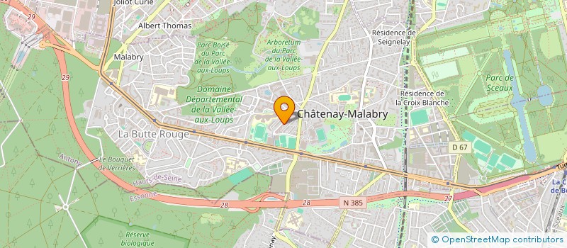 localisation de l'entreprise MONSIEUR CHRISTOPHE GORGERIN  CHATENAY-MALABRY