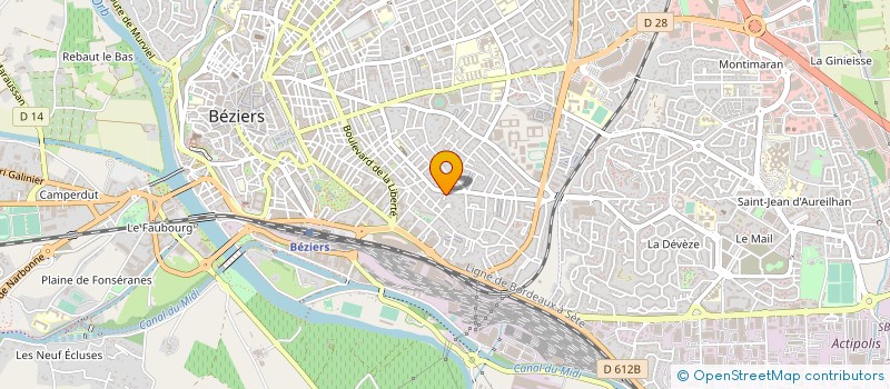 localisation de l'entreprise MONSIEUR CHRISTOPHE GORRIS  BEZIERS