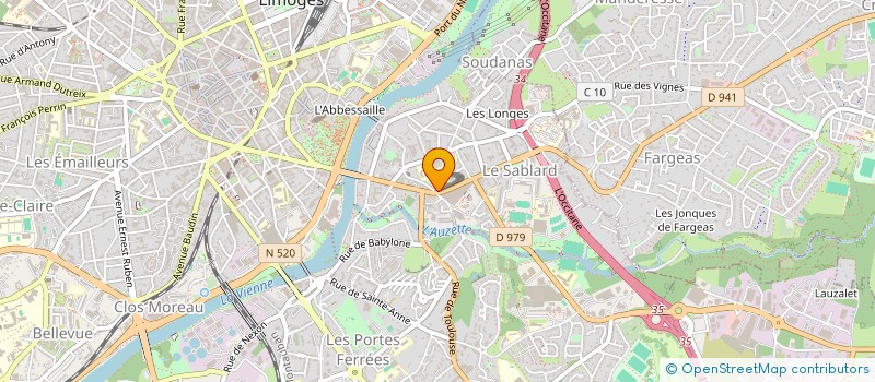 localisation de l'entreprise MONSIEUR CHRISTOPHE GOUDEAU à LIMOGES