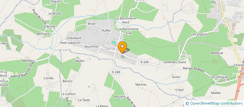 localisation de l'entreprise MONSIEUR CHRISTOPHE GOUDET  CEZAC