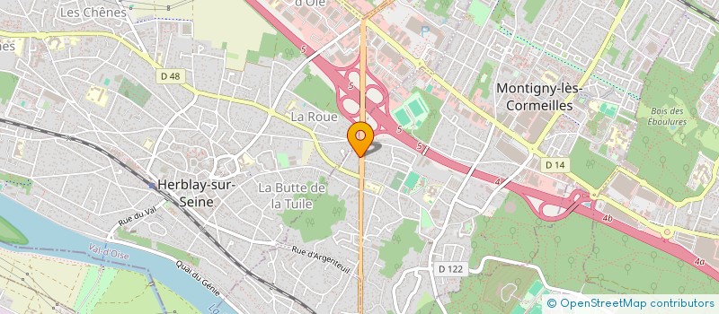 localisation de l'entreprise MONSIEUR CHRISTOPHE GOUDIER  MONTIGNY-LES-CORMEILLES