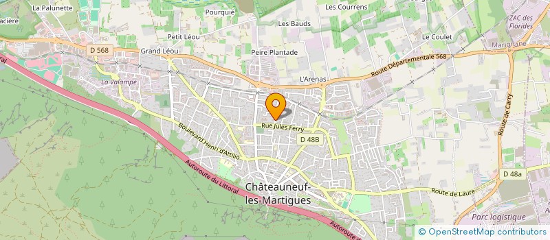 localisation de l'entreprise MONSIEUR CHRISTOPHE GOUILLON  CHATEAUNEUF-LES-MARTIGUES