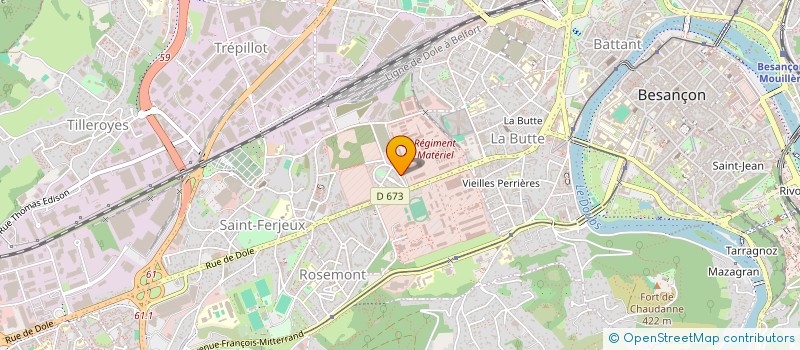 localisation de l'entreprise MONSIEUR CHRISTOPHE GOUJON à BESANCON