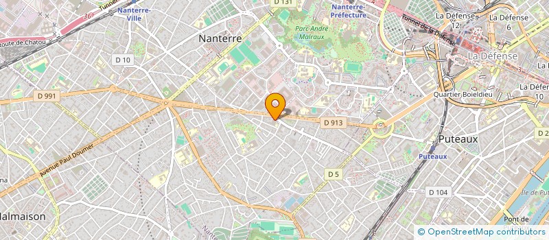 localisation de l'entreprise MONSIEUR CHRISTOPHE GOULARD à NANTERRE